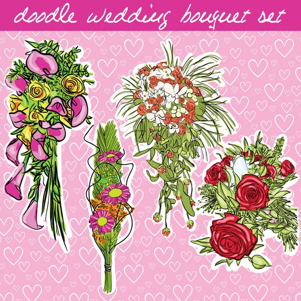 Bouquet da sposa — Vettoriale Stock
