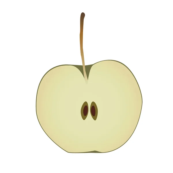 Az étkezési alma — Stock Vector