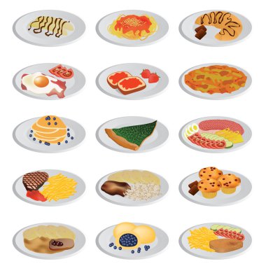 Big food set clipart