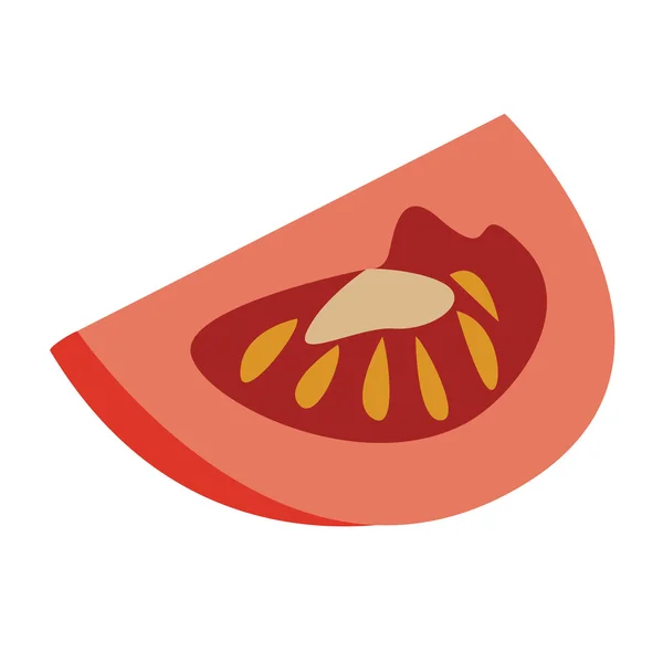 Red tomato — Stock Vector