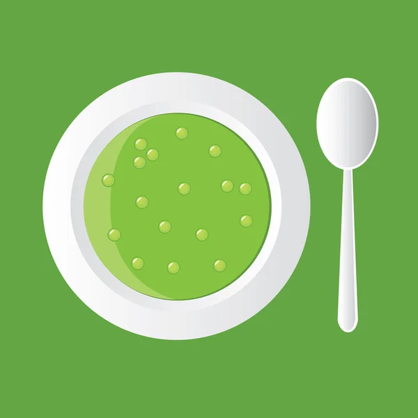 Pea soup — Stock Vector
