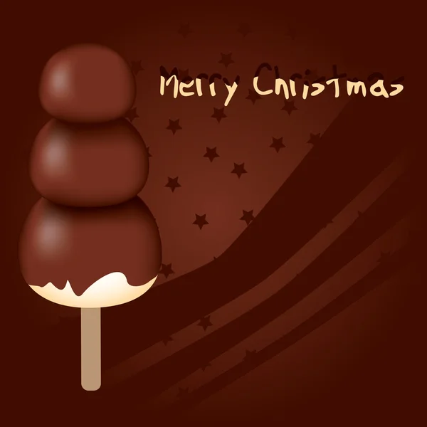 チョコレート クリスマス — ストックベクタ