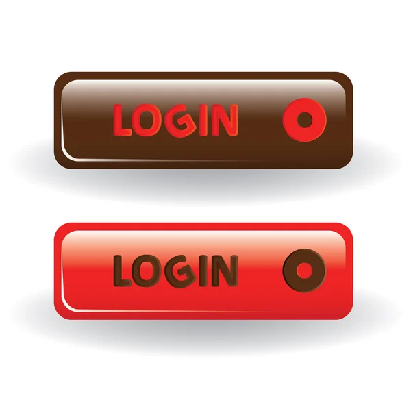 Login-Buttons — Stockvektor