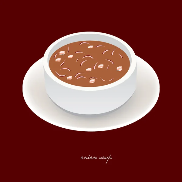 Цибульний суп — стоковий вектор