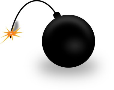 Old bomb clipart