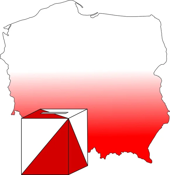 在波兰的选举 — 图库矢量图片#