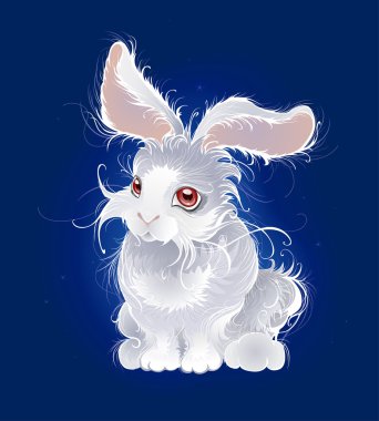 Картина, постер, плакат, фотообои "волшебный белый кролик
", артикул 5866714