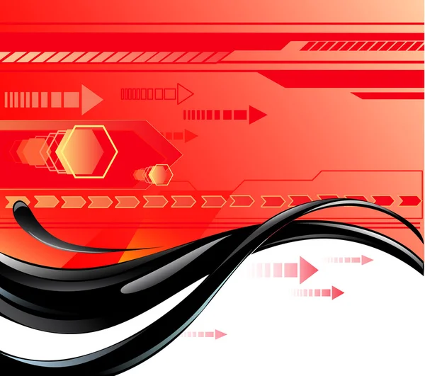 Red background with oil red background with oil — Stock Vector