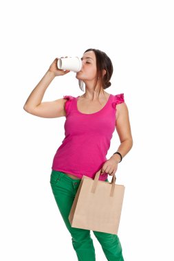 A girl and a fast-food