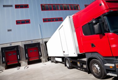 Truck logistics building