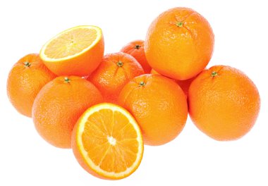 Bunch of Fresh Oranges clipart