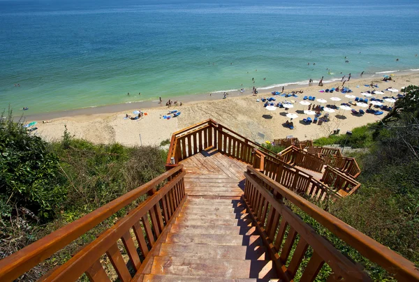 Escaleras playa mar — Foto de Stock
