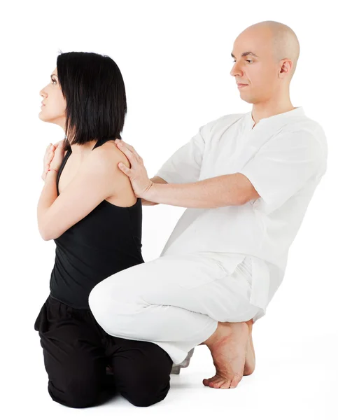 Terapeuta tailandés masaje —  Fotos de Stock