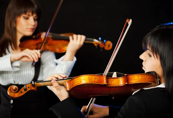 Красиві скрипалів — стокове фото
