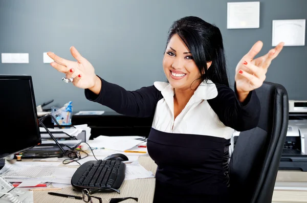 stock image Hug smile latino businesswoman