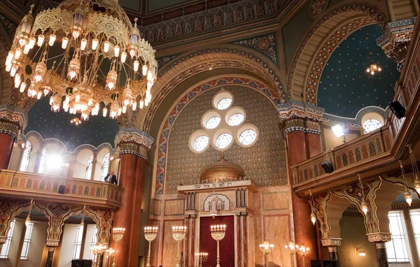 Innvendig i Sofia-synagogen – stockfoto