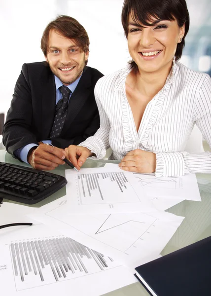 Two smiling business — Stock Photo, Image