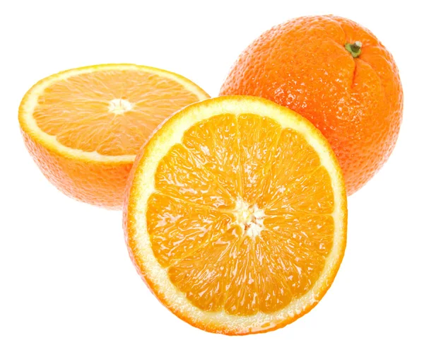 Färska saftiga apelsiner — Stockfoto