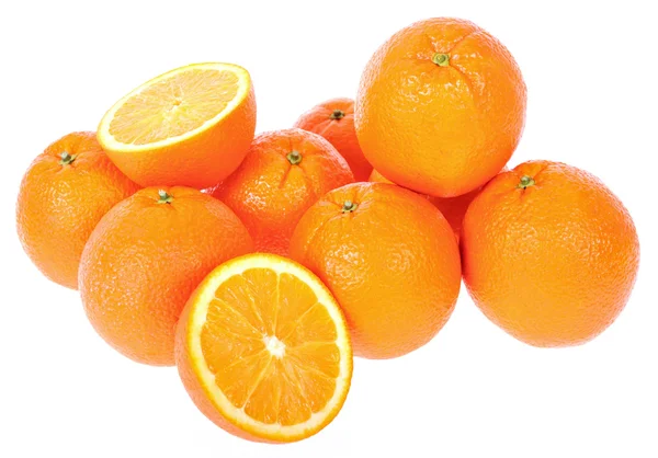 Kilka świeżych pomarańczy — Zdjęcie stockowe