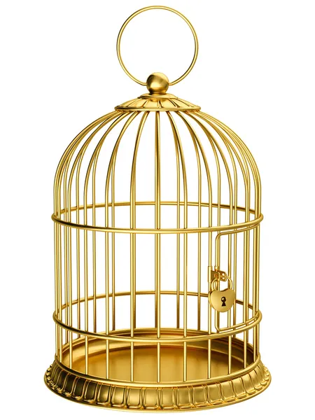 Gold cage — Stockfoto