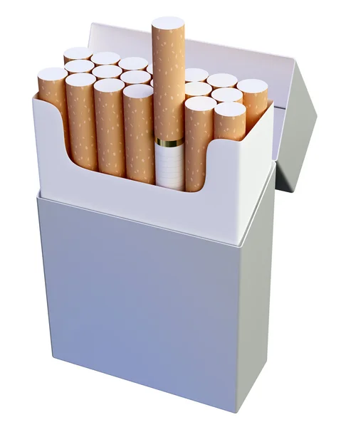 Envase de cigarrillos Imagen de archivo