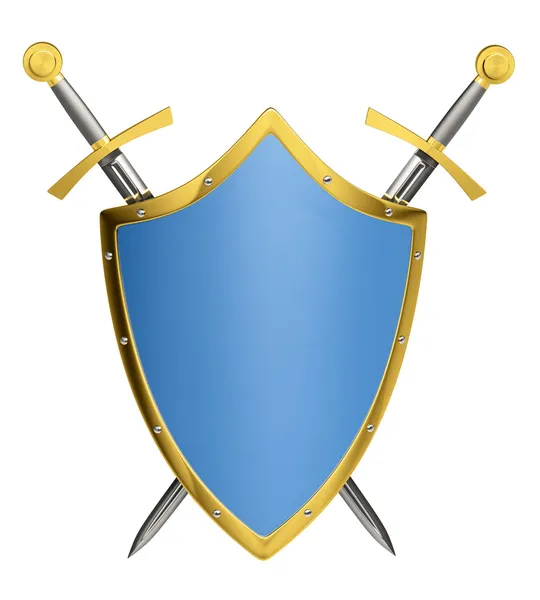 Espadas y Escudo Imagen de stock