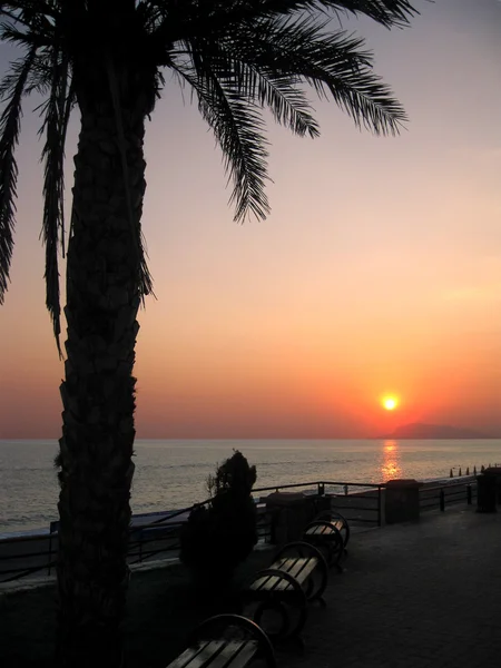 stock image Sunset on a sea