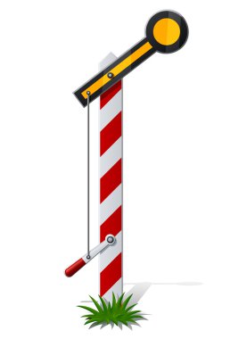 Railroad semaphore clipart