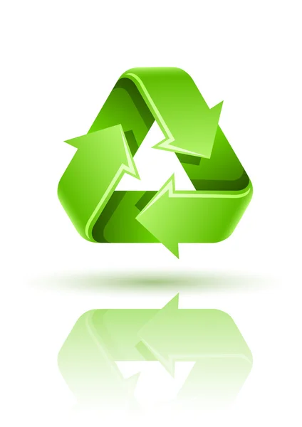 Symbol für Recycling-Zeichen — Stockvektor