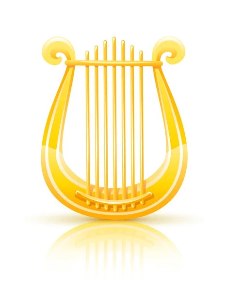 ギリシャの黄金の竪琴 — ストックベクタ