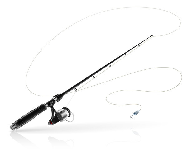 Rod spinning with spoon-bait