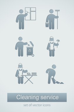 Cleaning service icon clipart