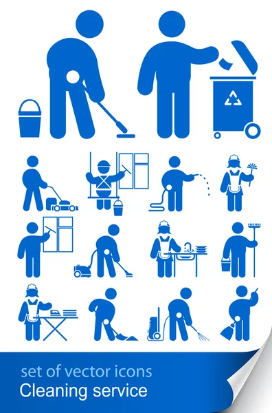 Ikona usługi sprzątania — Wektor stockowy