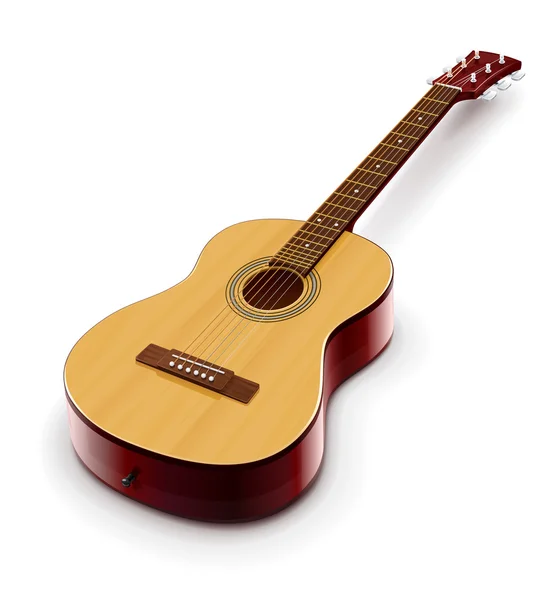 Acoustic classic guitar — Stock Vector