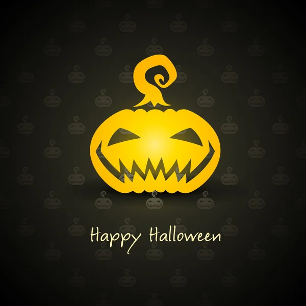 Citrouille pour Halloween sur fond — Image vectorielle