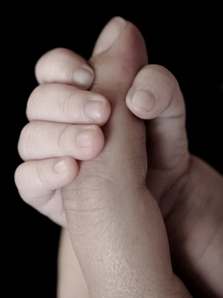 A finger of a newborn — Stock Photo, Image
