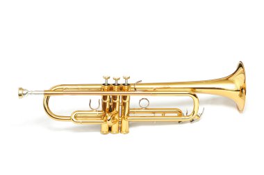 Gold trumpet clipart