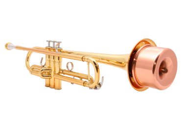 Gold trumpet clipart