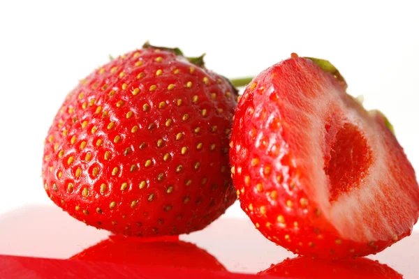 Erdbeere in Nahaufnahme — Stockfoto