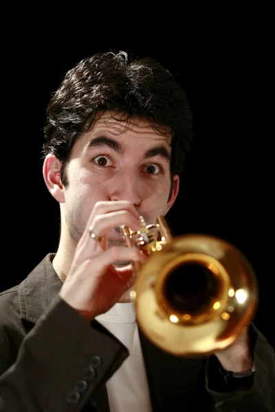 stock image Trumpet player