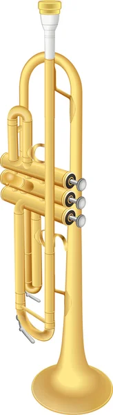 Trompete de ouro — Fotografia de Stock