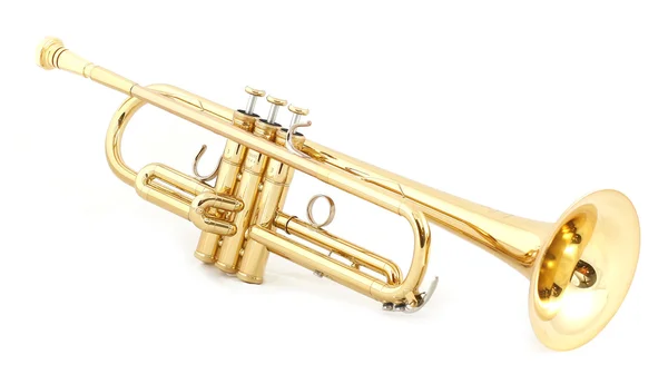 Goldene Trompete Stockfoto