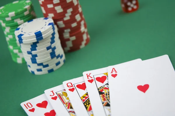 Escalera real de poker — Foto de Stock