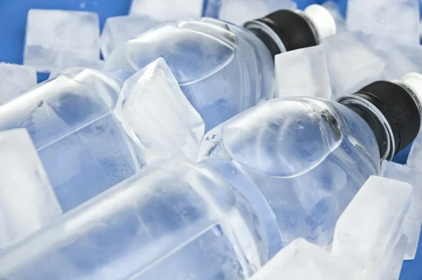 Bottles of water for fitness — Stock Photo, Image