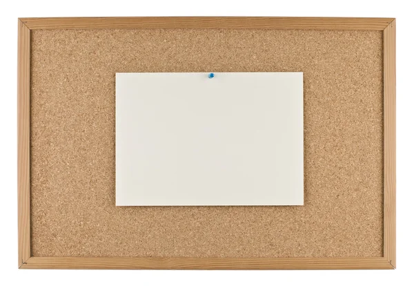 Доска сообщений с бумагой — стоковое фото