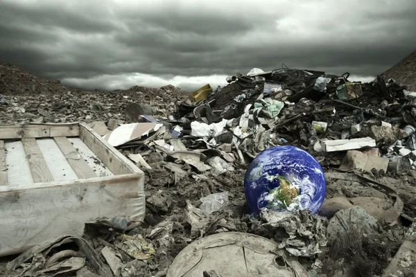 Globala föroreningar Stockbild