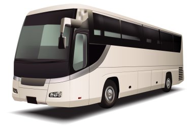 White bus clipart