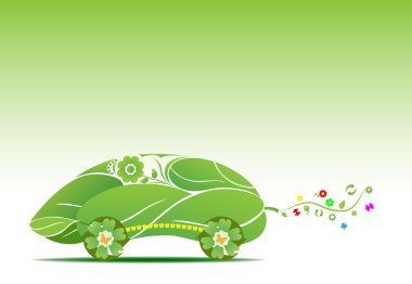 Eco car clipart