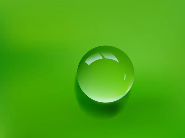 Green water drop — Stock Vector
