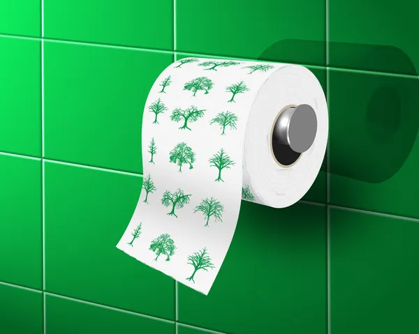 Papier toaletowy ekologiczne — Zdjęcie stockowe
